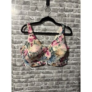 Cacique Lightly Lined Floral Bra
